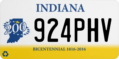 IN license plate 924PHV