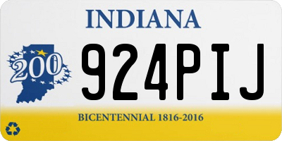 IN license plate 924PIJ