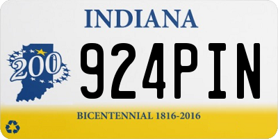 IN license plate 924PIN