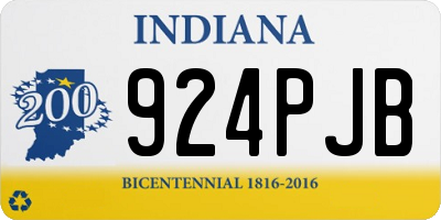 IN license plate 924PJB