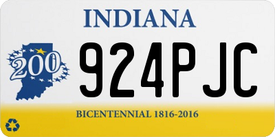 IN license plate 924PJC