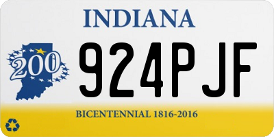 IN license plate 924PJF