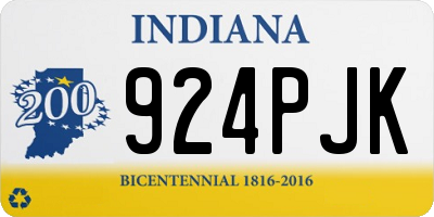 IN license plate 924PJK