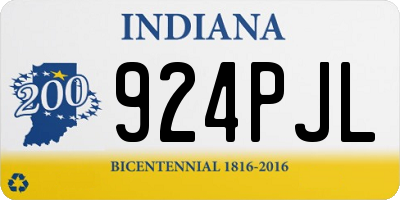 IN license plate 924PJL