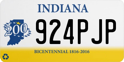 IN license plate 924PJP