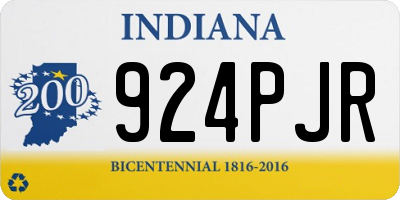 IN license plate 924PJR