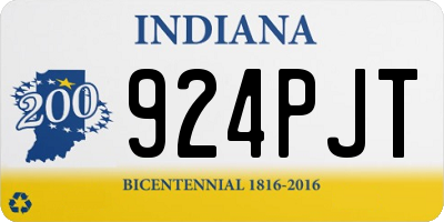 IN license plate 924PJT