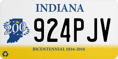 IN license plate 924PJV