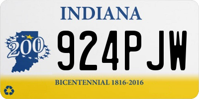 IN license plate 924PJW