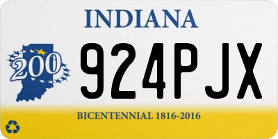 IN license plate 924PJX