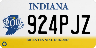 IN license plate 924PJZ