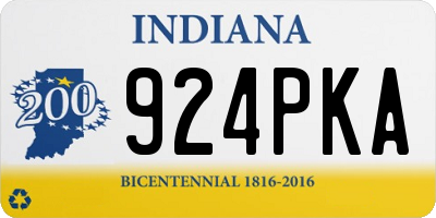 IN license plate 924PKA
