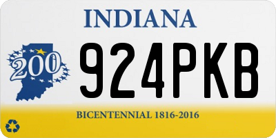 IN license plate 924PKB