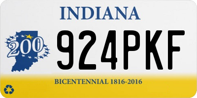 IN license plate 924PKF