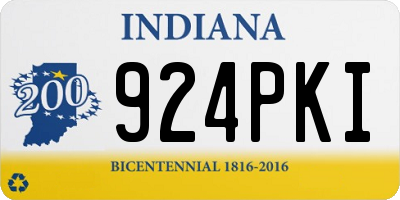 IN license plate 924PKI