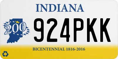 IN license plate 924PKK