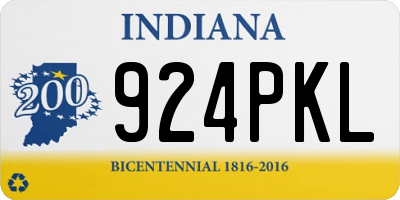 IN license plate 924PKL