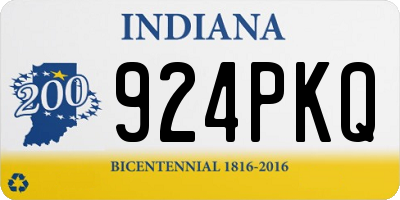 IN license plate 924PKQ