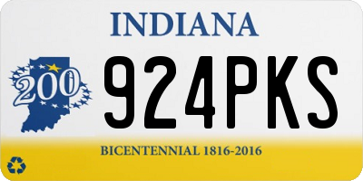 IN license plate 924PKS