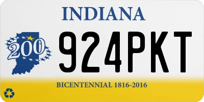 IN license plate 924PKT