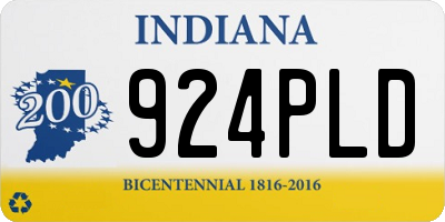 IN license plate 924PLD