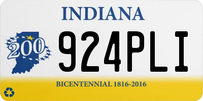 IN license plate 924PLI