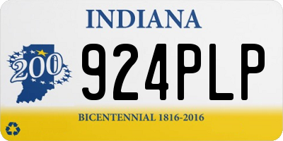IN license plate 924PLP