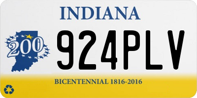 IN license plate 924PLV