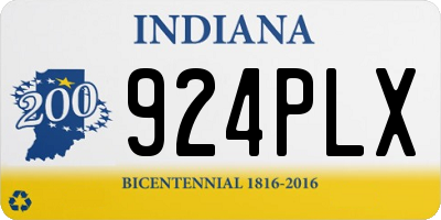 IN license plate 924PLX