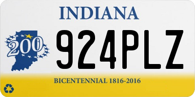 IN license plate 924PLZ