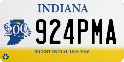IN license plate 924PMA