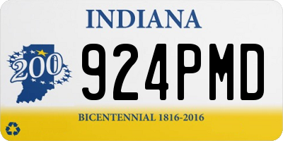 IN license plate 924PMD