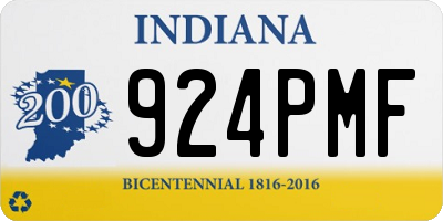 IN license plate 924PMF
