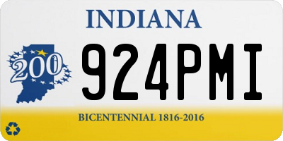 IN license plate 924PMI