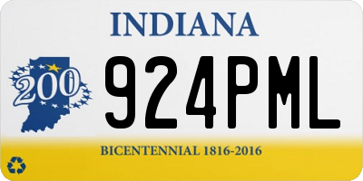 IN license plate 924PML