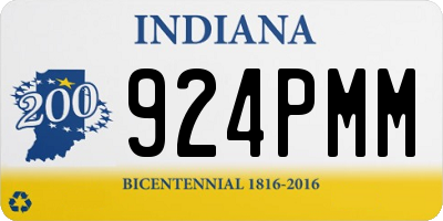 IN license plate 924PMM