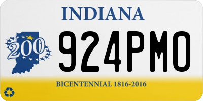 IN license plate 924PMO