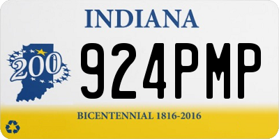 IN license plate 924PMP