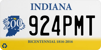 IN license plate 924PMT