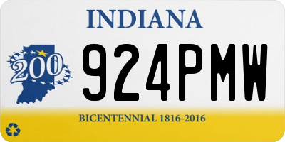 IN license plate 924PMW