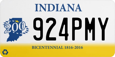 IN license plate 924PMY