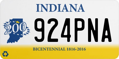 IN license plate 924PNA