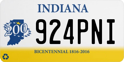 IN license plate 924PNI