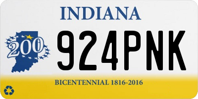 IN license plate 924PNK