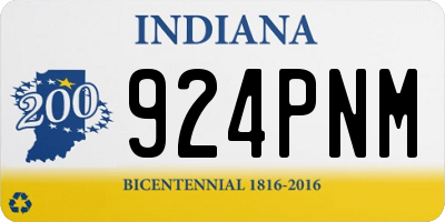 IN license plate 924PNM