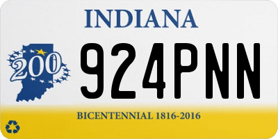 IN license plate 924PNN