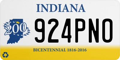 IN license plate 924PNO