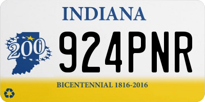 IN license plate 924PNR