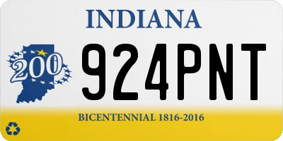 IN license plate 924PNT