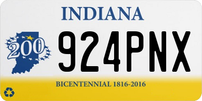 IN license plate 924PNX